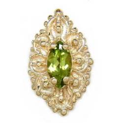 A1783 14K MARQUISE PERIDOT SLIDE 